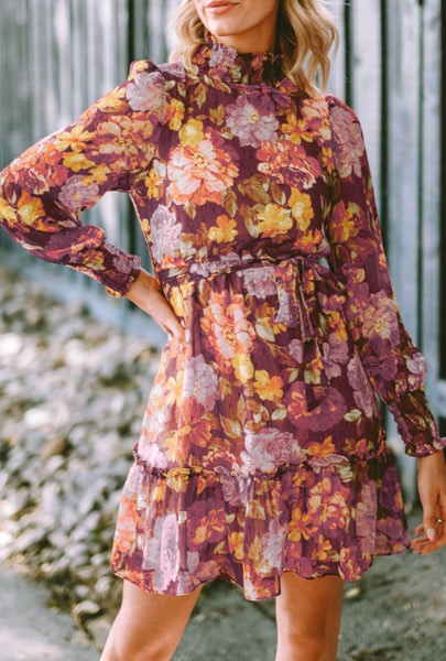 The Rusty Florals Dress - House of Barvity