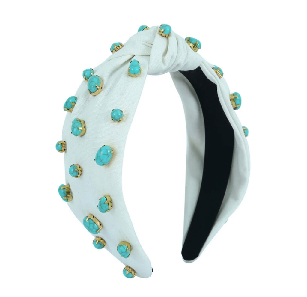 Turquoise Bling Headband - House of Barvity