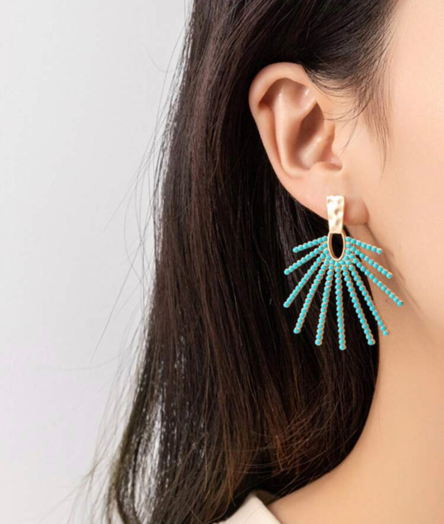 Turquoise Sunrise Earrings - House of Barvity