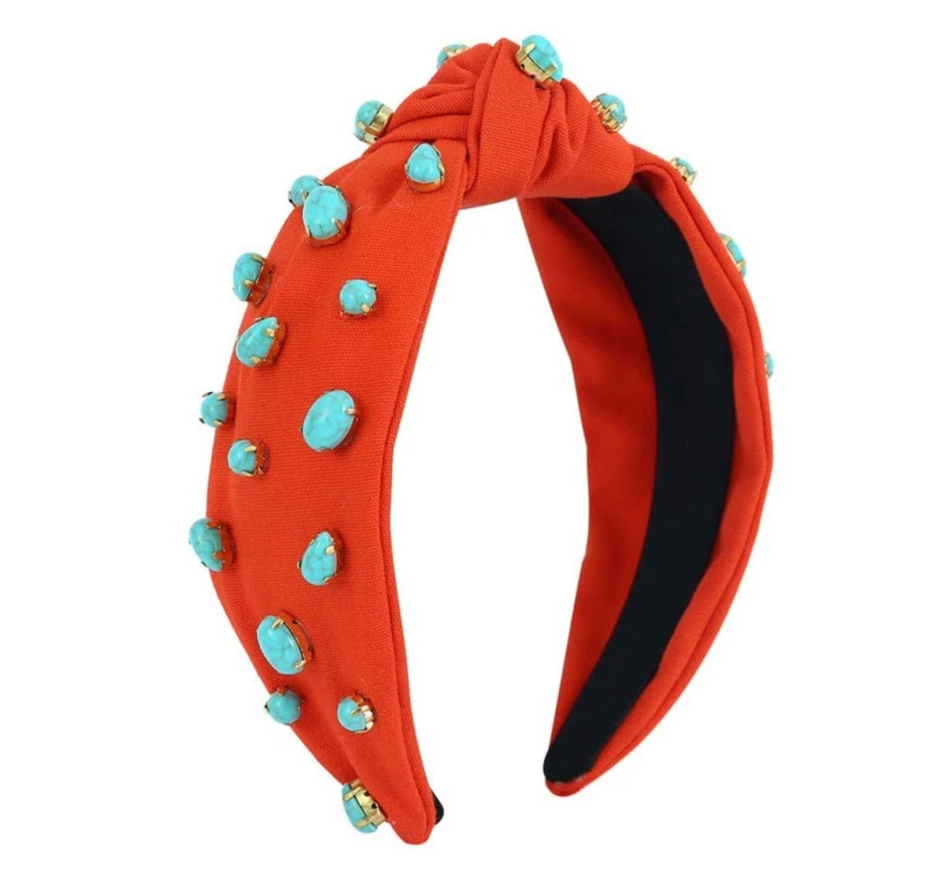 Turquoise Bling Headband - House of Barvity