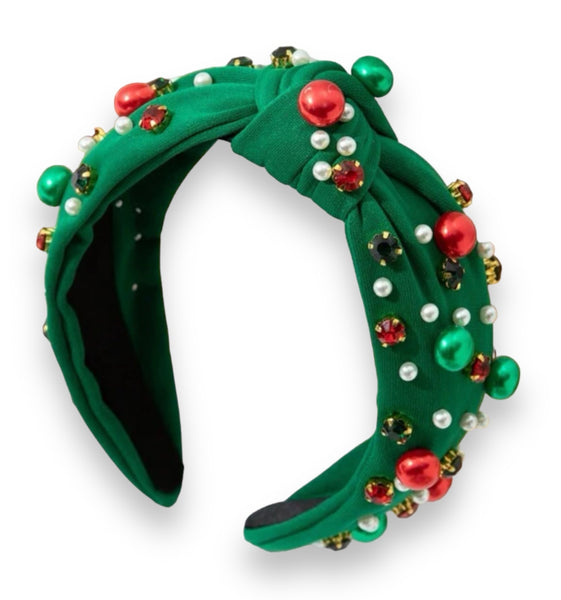 Green Holiday Headband - House of Barvity