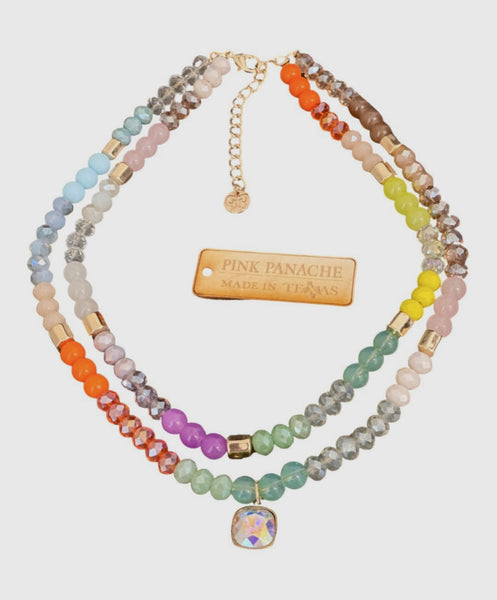 Colorful Beaded Necklace - House of Barvity