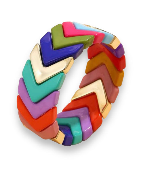 Chevron Elastic Bracelet - House of Barvity