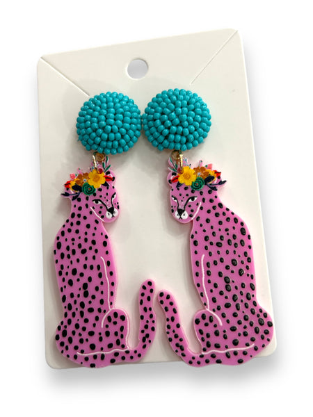 Pink Panther Earrings - House of Barvity