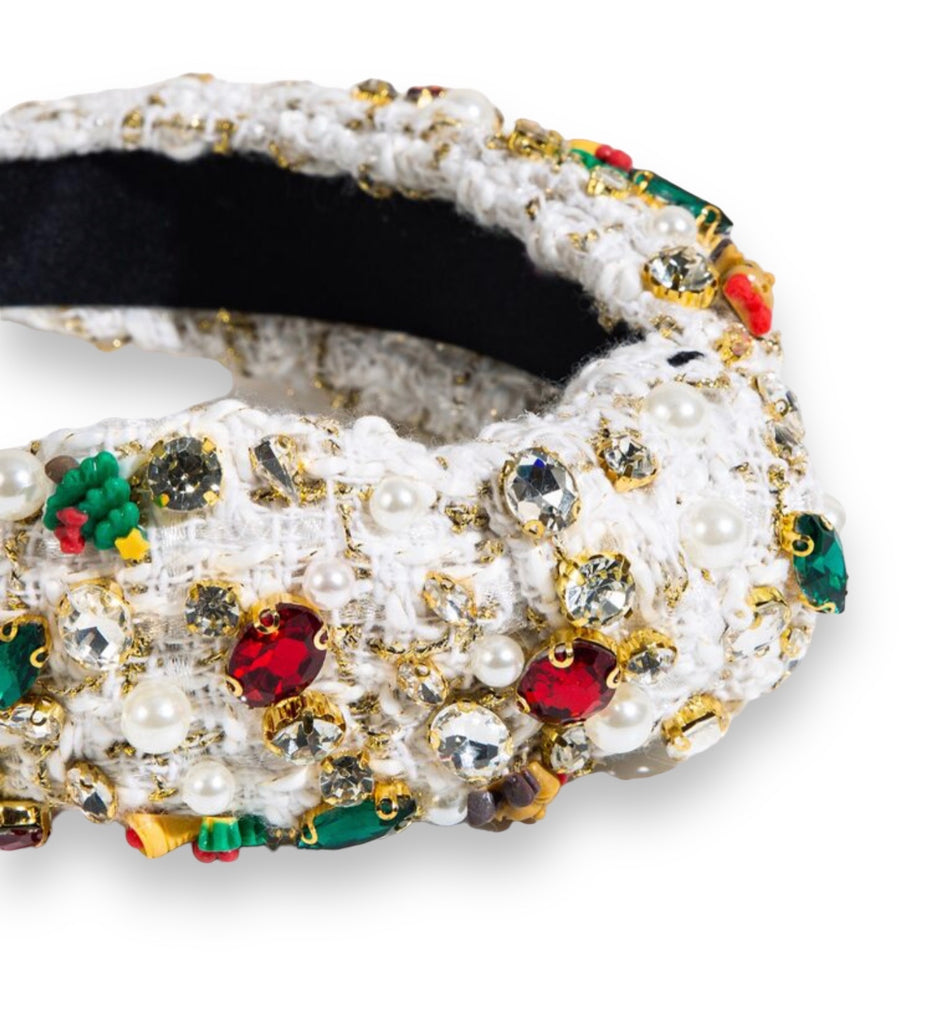 Santa Tweed Headband - House of Barvity