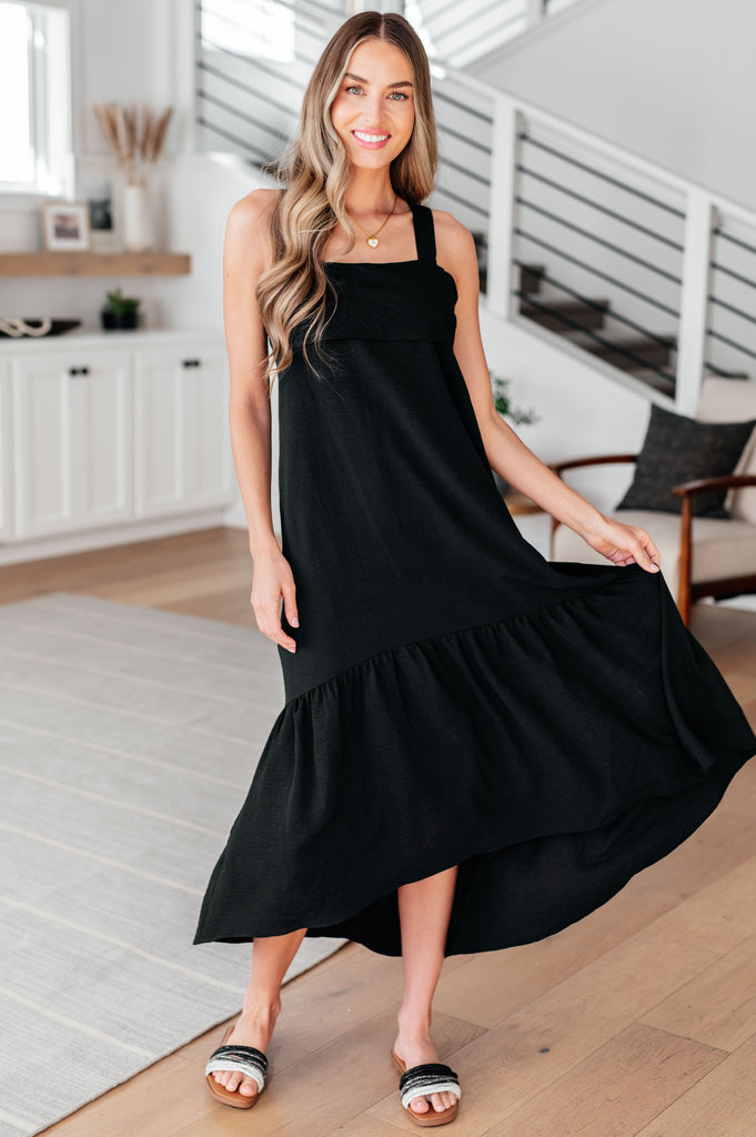 Nightlife Tie Back Maxi Dress - House of Barvity