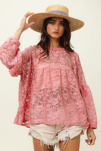 Floral Lace Summer Top - House of Barvity