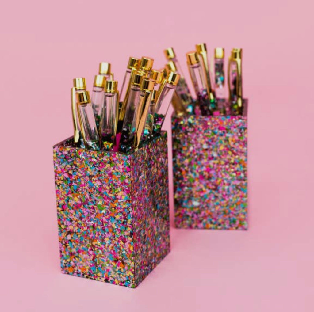 Confetti Acrylic Pen Cup - House of Barvity