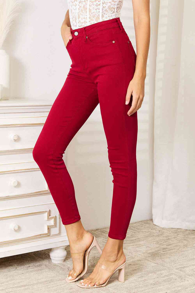 Judy Blue Full Size High Waist Tummy Control Skinny Jeans - House of Barvity