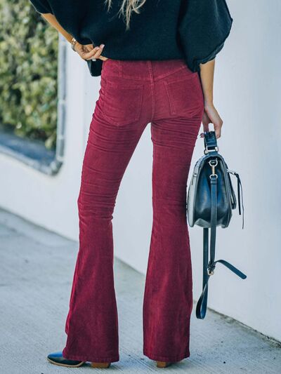 High Waist Bootcut Pants - House of Barvity