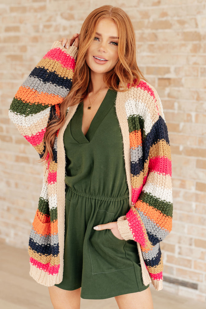 Life in Technicolor Knit Cardigan - House of Barvity