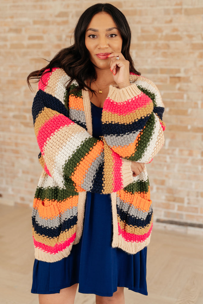 Life in Technicolor Knit Cardigan - House of Barvity