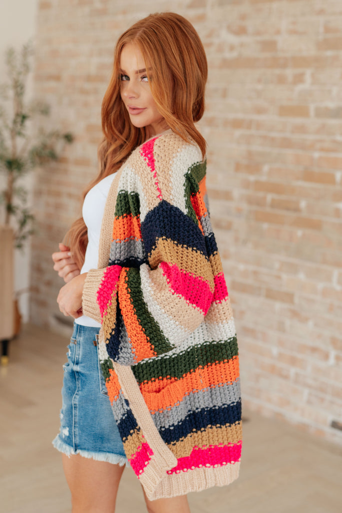 Life in Technicolor Knit Cardigan - House of Barvity