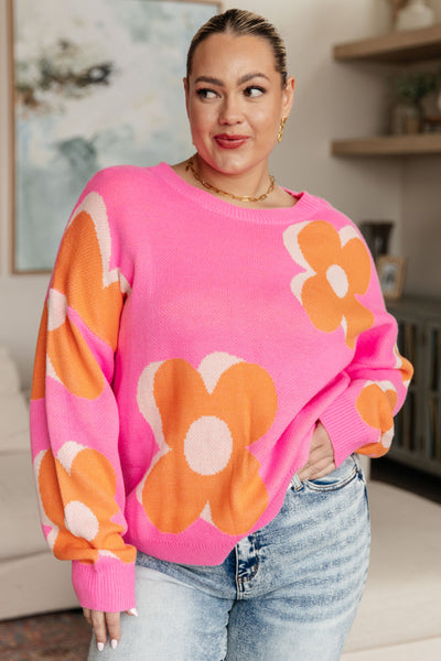 Quietly Bold Mod Floral Sweater - House of Barvity