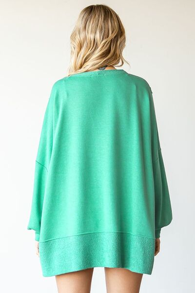 Exposed Seam Light Sweater Top - House of Barvity